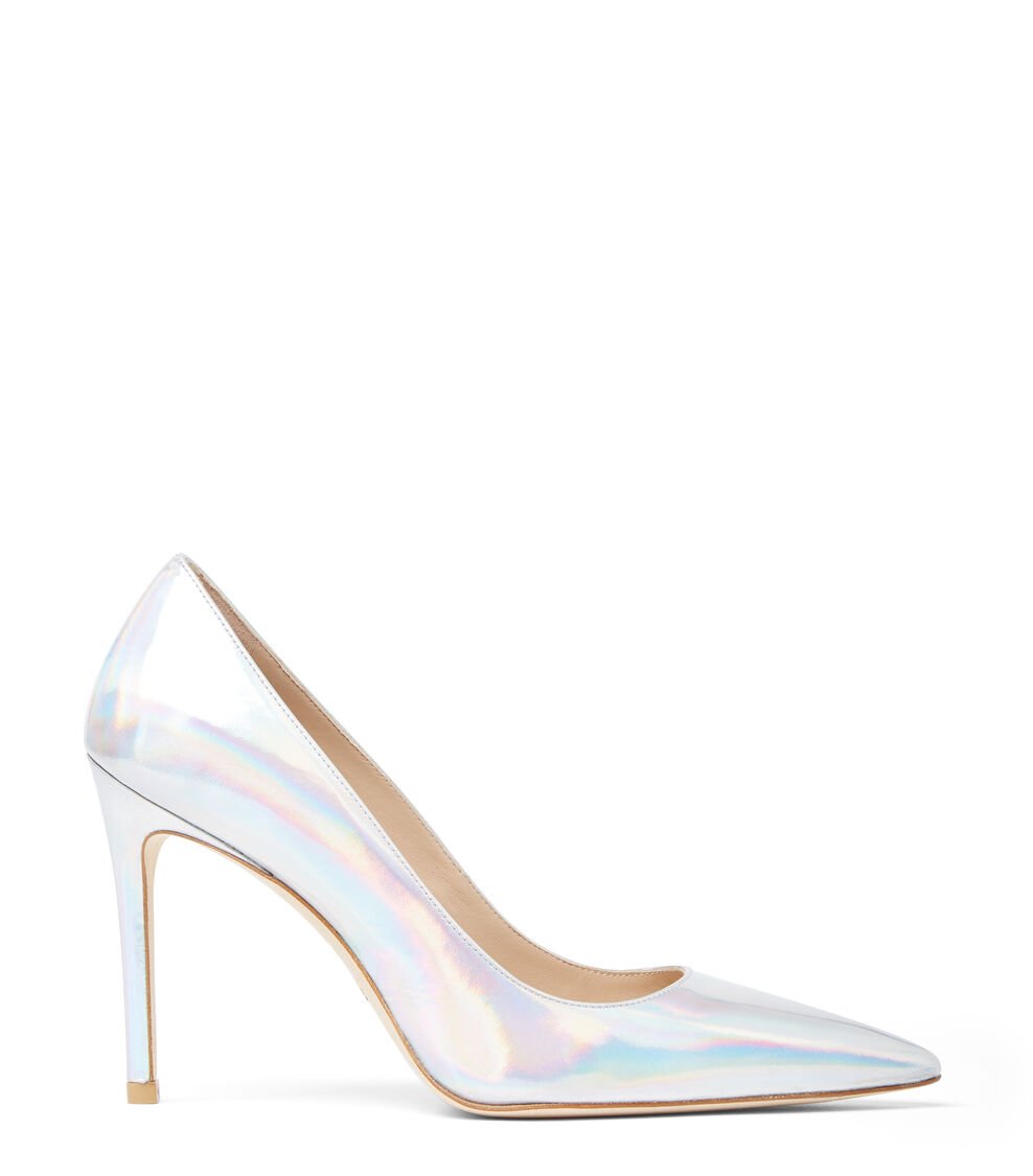 Stuart Weitzman STUART 100 PUMP en PLATEADO de Mujer | Stuart Weitzman® COMPRAR AHORA
