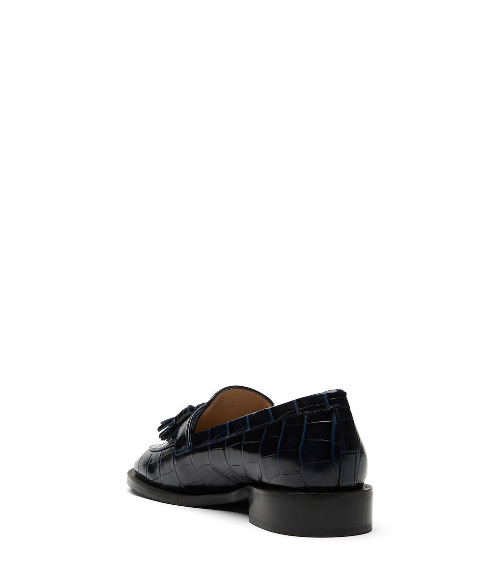 Stuart Weitzman SUTTON LOAFER en ÍNDIGO de Mujer | Stuart Weitzman® Precio de fábrica