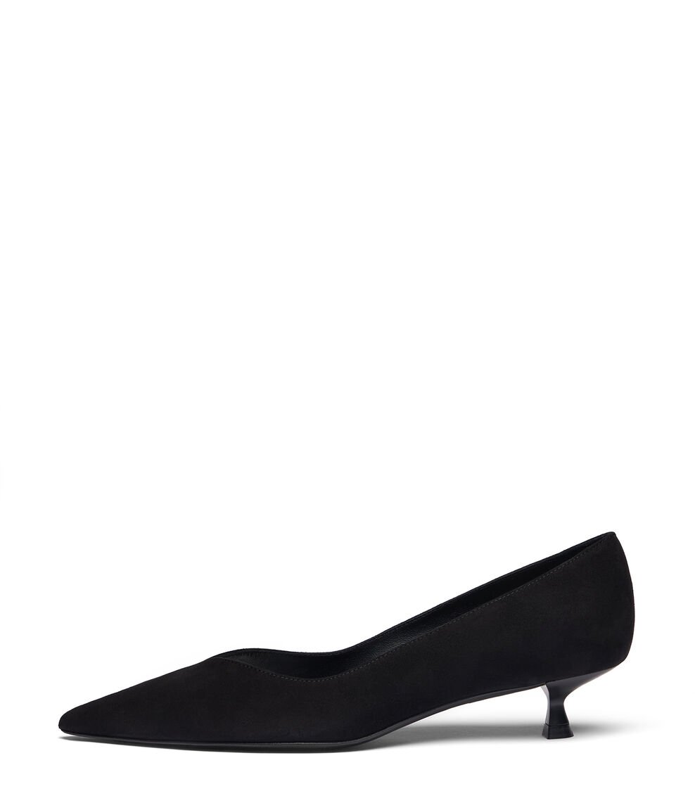 Stuart Weitzman EVA 35 PUMP en NEGRO de Mujer | Stuart Weitzman® Oferta especial de fábrica