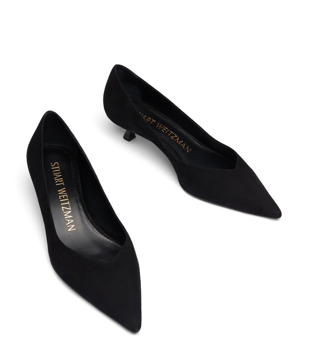 Stuart Weitzman EVA 35 PUMP en NEGRO de Mujer | Stuart Weitzman® Oferta especial de fábrica