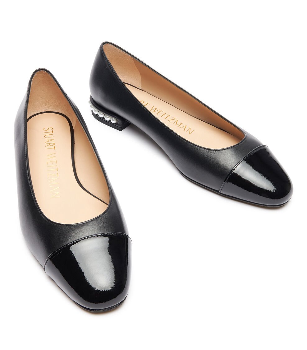 Stuart Weitzman PEARL FLAT en NEGRO de Mujer | Stuart Weitzman® Solo queda un día