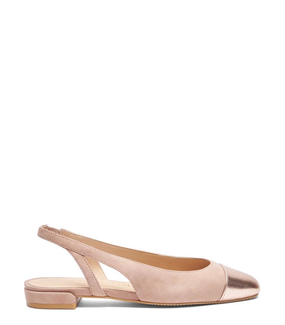 Stuart Weitzman SLEEK SLINGBACK en GAMUZA/BALLET de Mujer | Stuart Weitzman® Tienda de fábrica