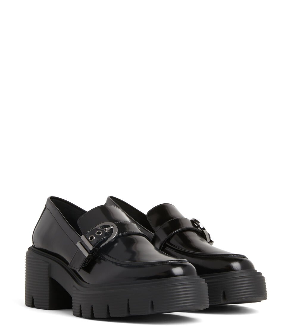 Stuart Weitzman MAVERICK SOHO LOAFER en NEGRO de Mujer | Stuart Weitzman® Libre de impuestos