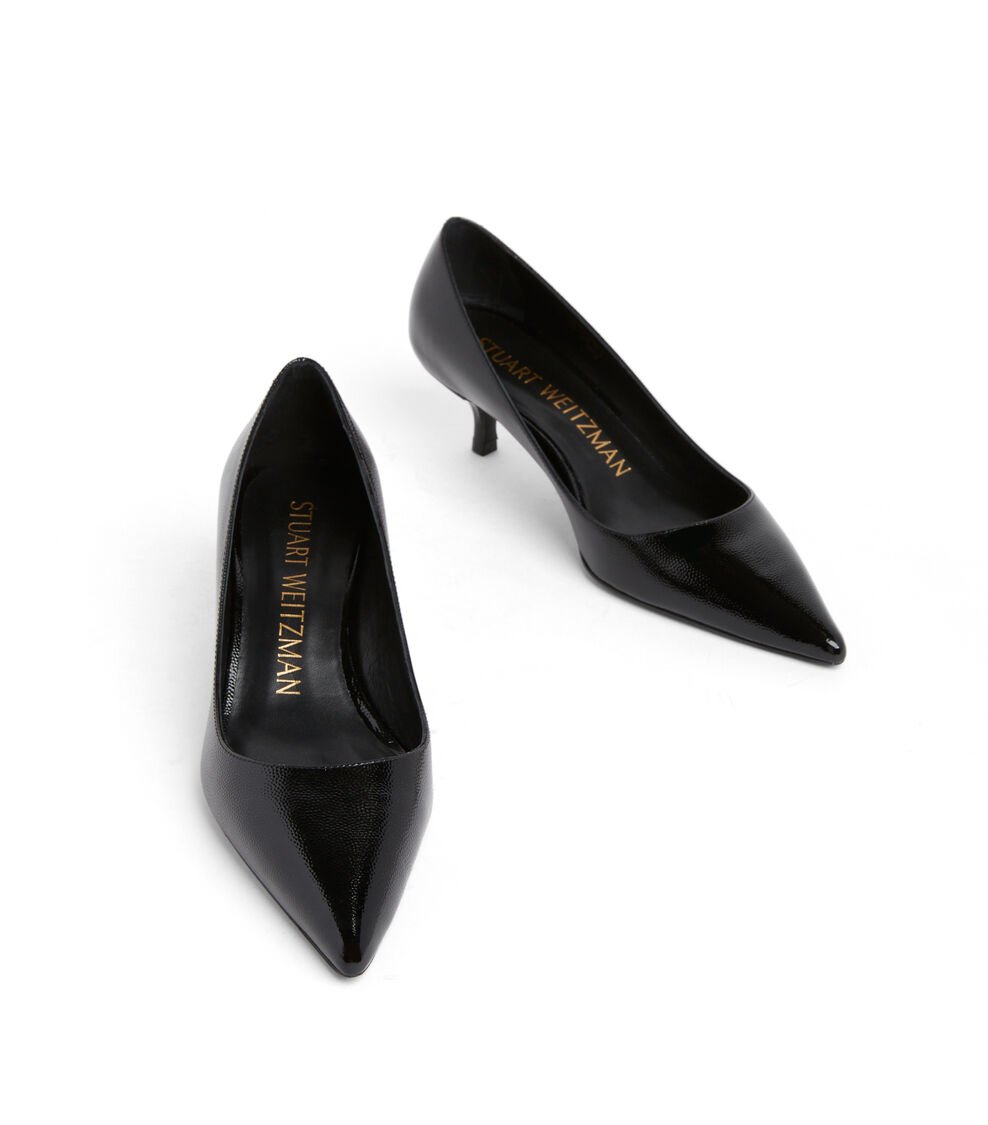 Stuart Weitzman STUART KITTEN PUMP en NEGRO de Mujer | Stuart Weitzman® Ofertas especiales