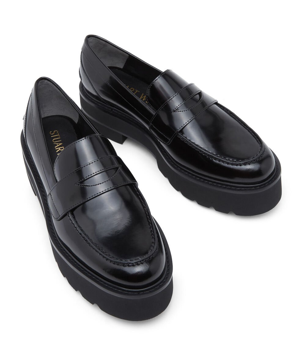 Stuart Weitzman ULTRALIFT LOAFER en NEGRO de Mujer | Stuart Weitzman® Grandes ahorros