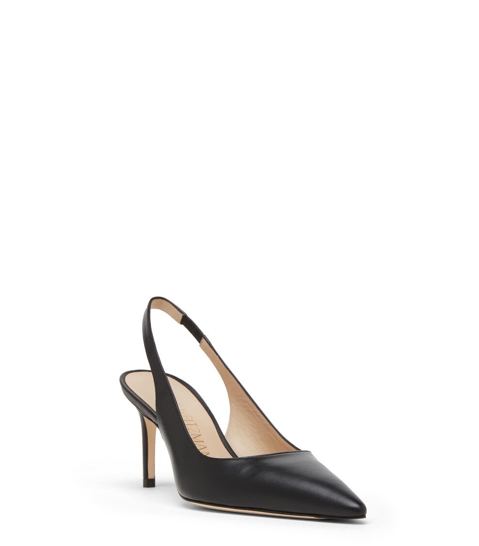 Stuart Weitzman STUART 75 SLINGBACK PUMP en NEGRO de Mujer | Stuart Weitzman® En línea