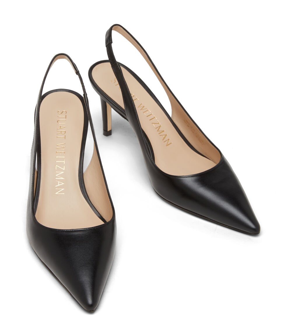 Stuart Weitzman STUART 75 SLINGBACK PUMP en NEGRO de Mujer | Stuart Weitzman® En línea