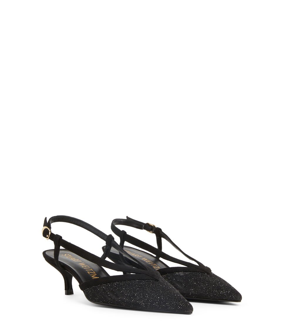 Stuart Weitzman NOCHE 50 SLINGBACK en NEGRO de Mujer | Stuart Weitzman® Ofertas