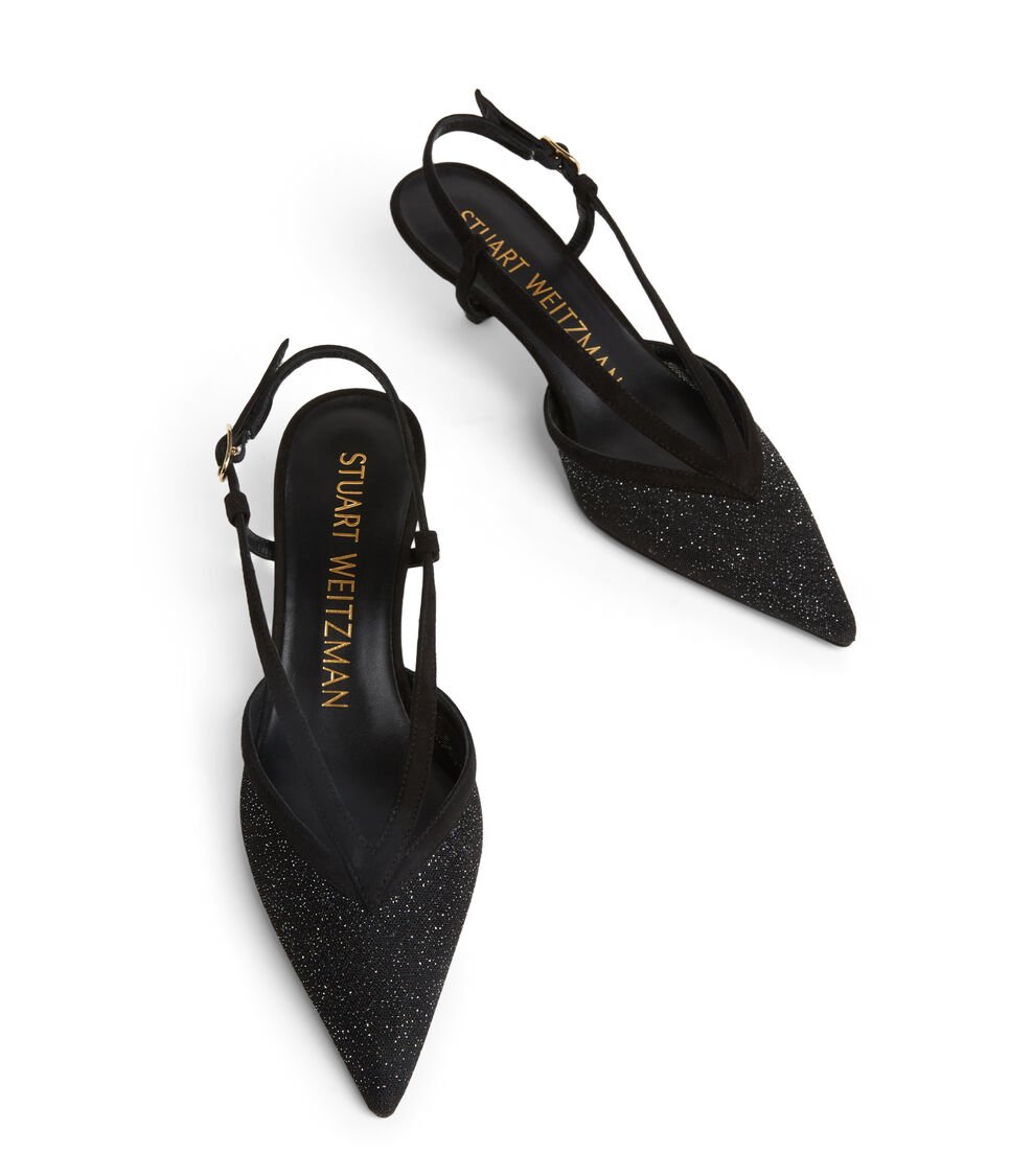 Stuart Weitzman NOCHE 50 SLINGBACK en NEGRO de Mujer | Stuart Weitzman® Ofertas