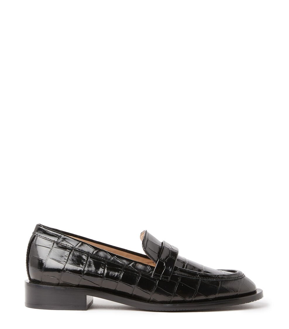 Stuart Weitzman PALMER SLEEK LOAFER en NEGRO de Mujer | Stuart Weitzman® Rebajas baratas