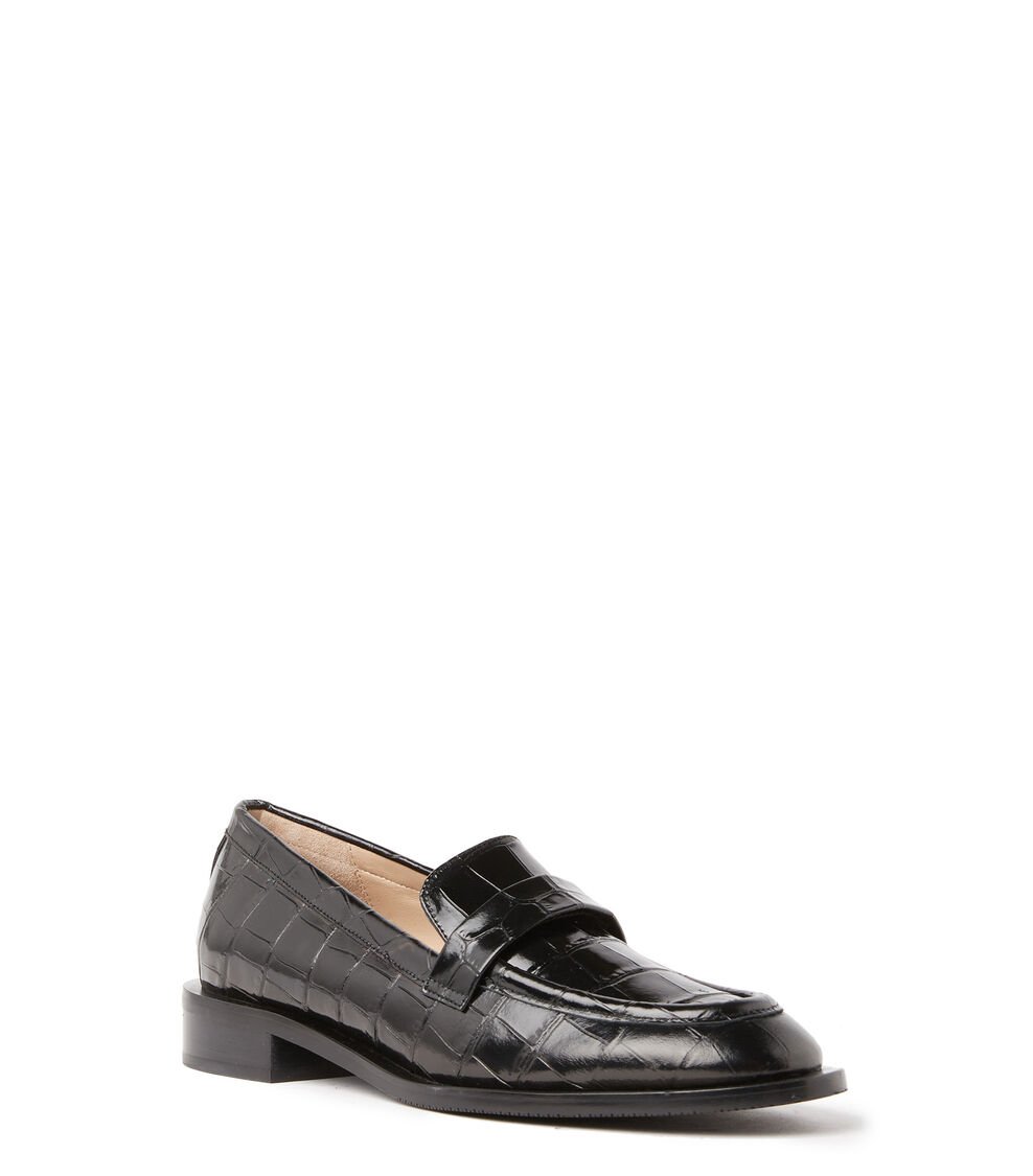 Stuart Weitzman PALMER SLEEK LOAFER en NEGRO de Mujer | Stuart Weitzman® Rebajas baratas
