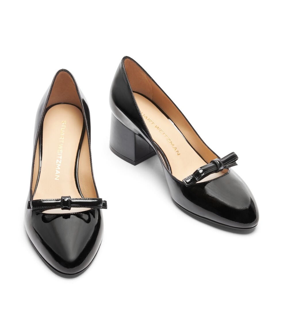 Stuart Weitzman FELICITY BLOCK PUMP 60 en NEGRO de Mujer | Stuart Weitzman® Ventas relámpago