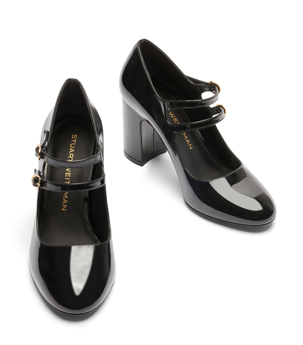 Stuart Weitzman POSH 85 MARY JANE en NEGRO de Mujer | Stuart Weitzman® Liquidación