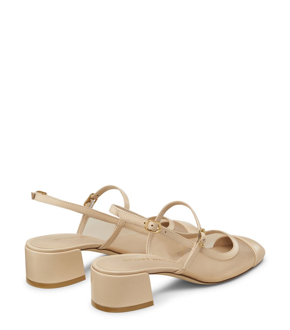 Stuart Weitzman MAEVE MARY JANE SLINGBACK en BEIGE/BARELY BEIGE de Mujer | Stuart Weitzman® Rebajas top