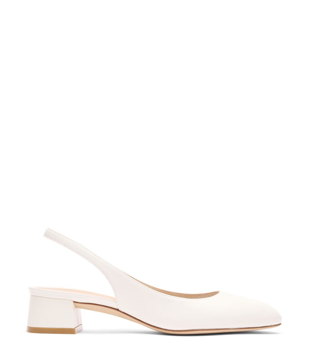 Stuart Weitzman VIVIENNE 35 SLINGBACK en CREMA de Mujer | Stuart Weitzman® ÚLTIMAS EDICIONES