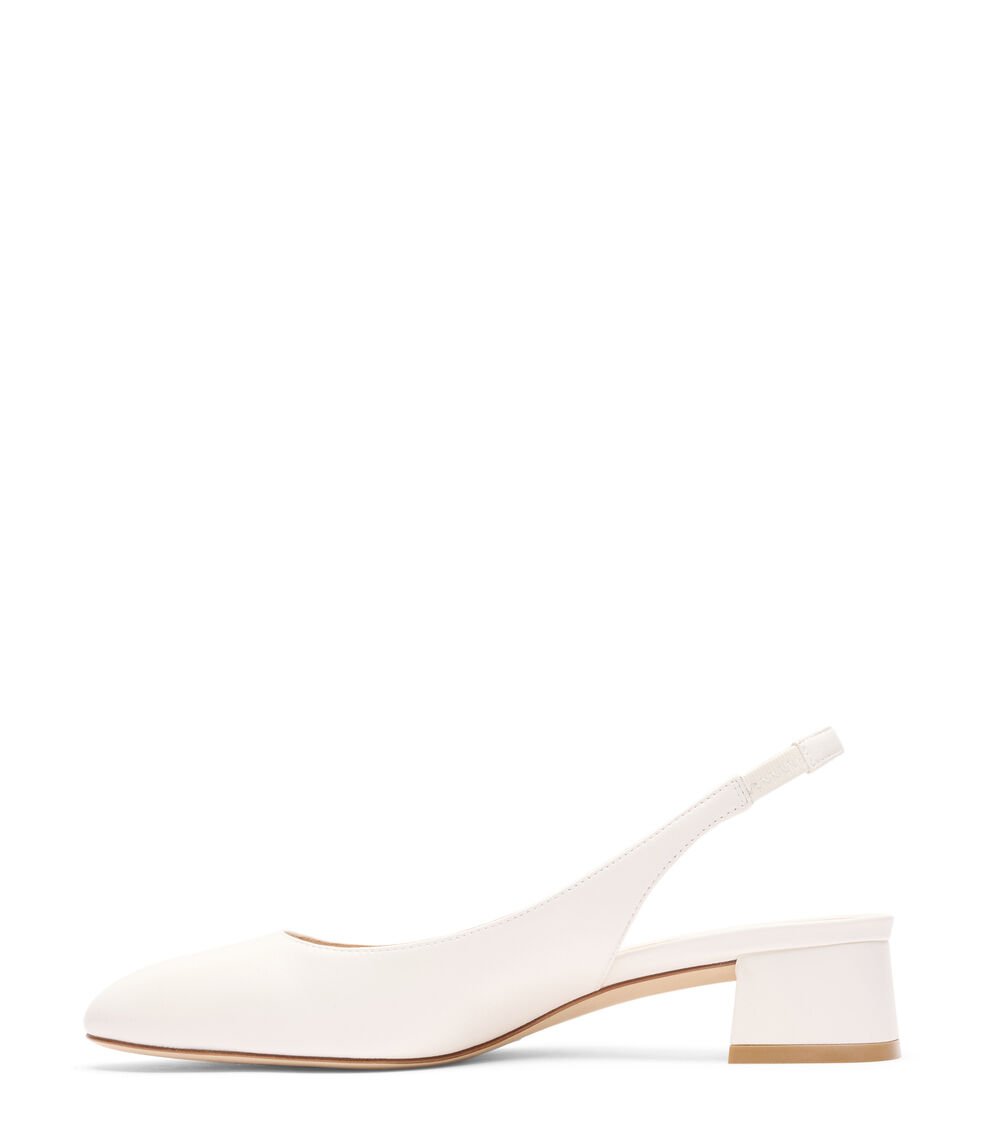 Stuart Weitzman VIVIENNE 35 SLINGBACK en CREMA de Mujer | Stuart Weitzman® ÚLTIMAS EDICIONES