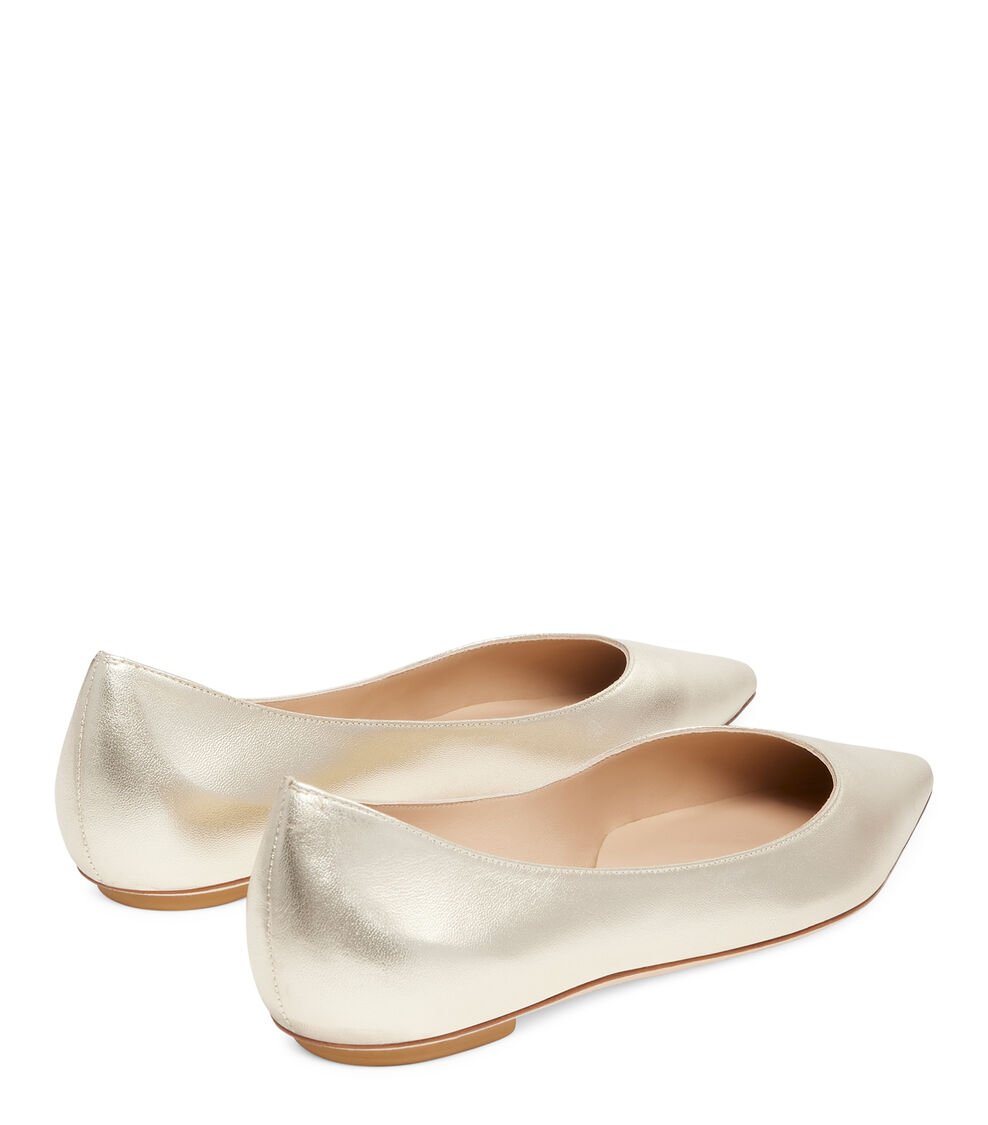 Stuart Weitzman EMILIA FLAT en OROCLARO de Mujer | Stuart Weitzman® Precio de fábrica