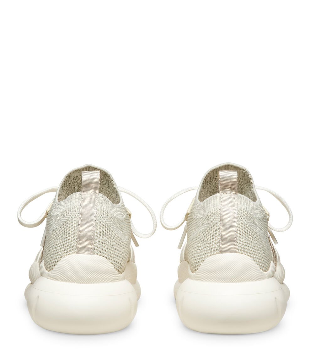 Stuart Weitzman 5050 SNEAKER en BEIGE CLARO/BLANCO HUESO de Mujer | Stuart Weitzman® Promoción por tiempo limitado