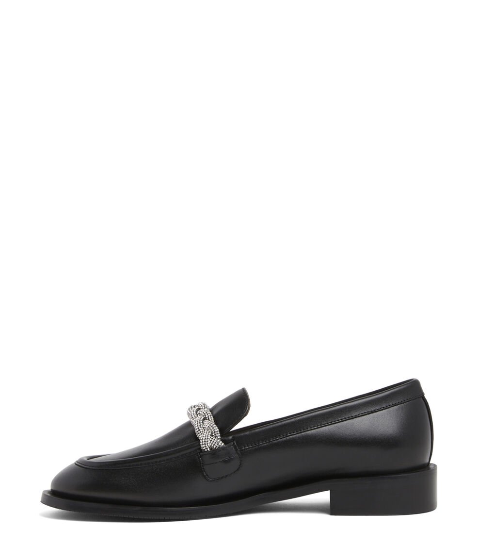 Stuart Weitzman PALMER HIGHSHINE LOAFER en NEGRO de Mujer | Stuart Weitzman® Solo hoy