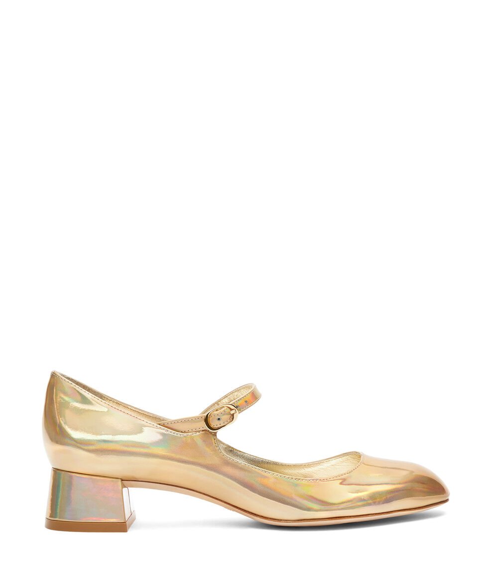 Stuart Weitzman VIVIENNE 35 MARY JANE en PLATINO de Mujer | Stuart Weitzman®