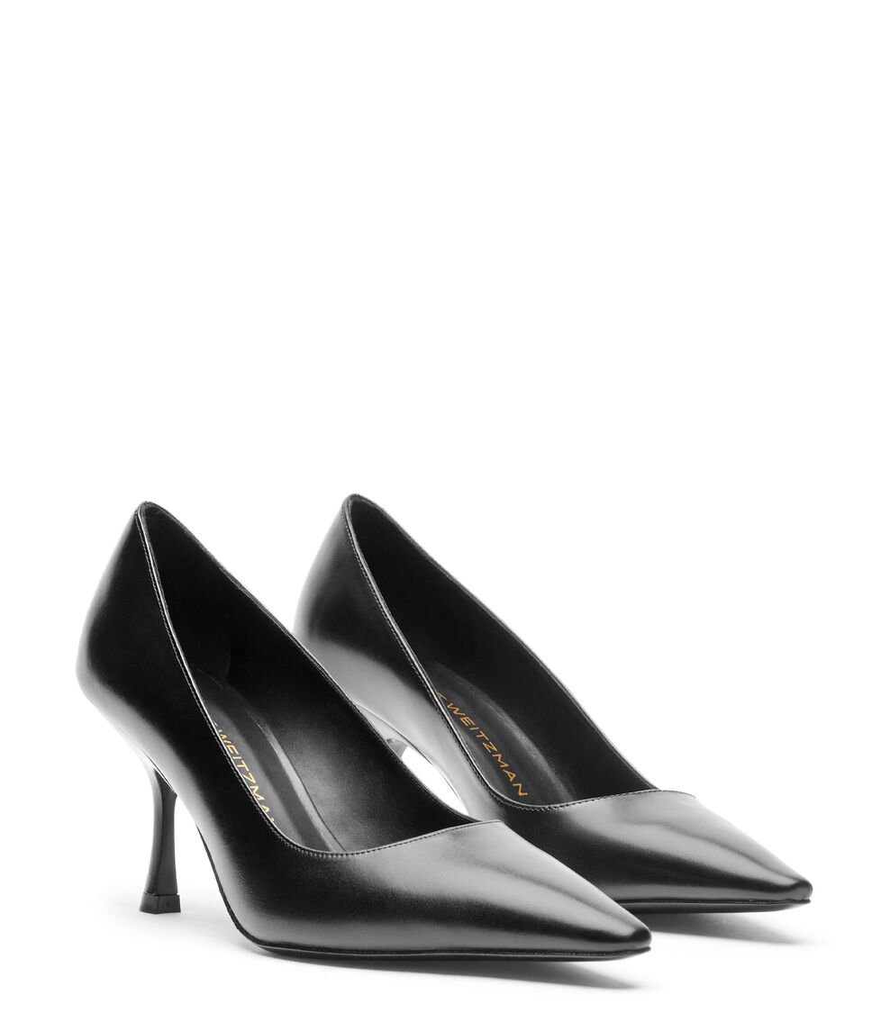 Stuart Weitzman NAOMI 75 PUMP en NEGRO de Mujer | Stuart Weitzman® Oferta exclusiva