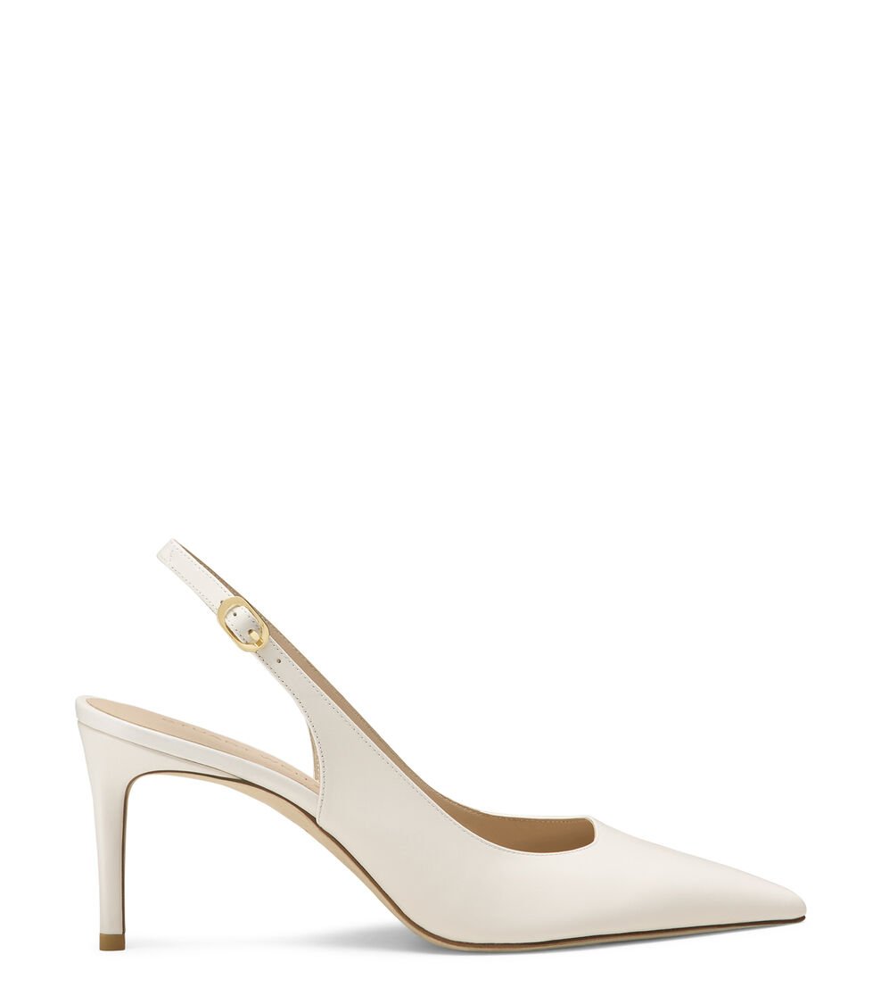 Stuart Weitzman STUART POWER SLINGBACK 75 en CREAM de Mujer | Stuart Weitzman® 2025