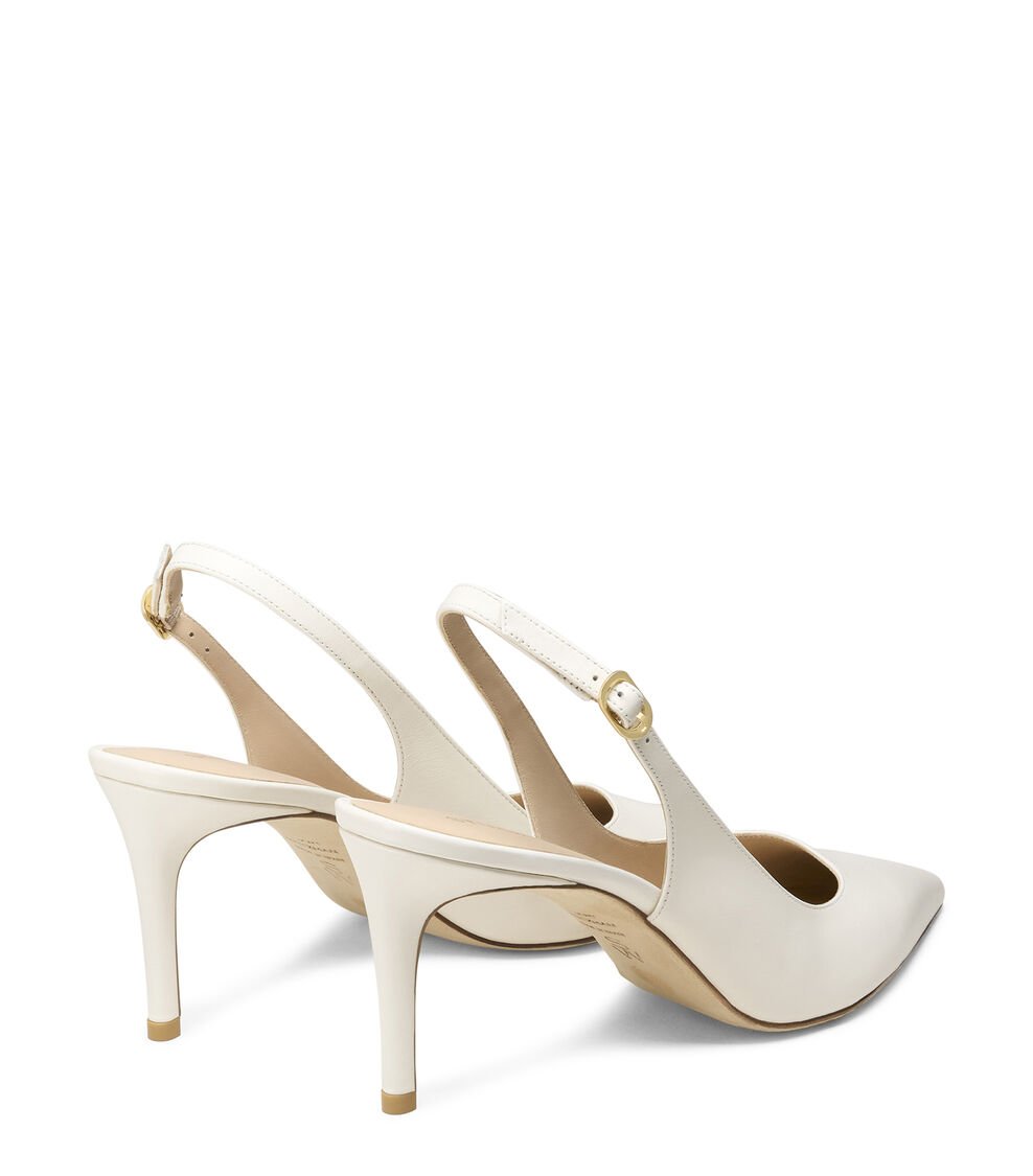 Stuart Weitzman STUART POWER SLINGBACK 75 en CREAM de Mujer | Stuart Weitzman® 2025
