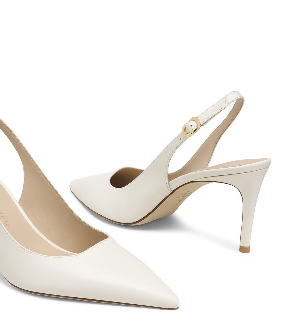 Stuart Weitzman STUART POWER SLINGBACK 75 en CREAM de Mujer | Stuart Weitzman® 2025