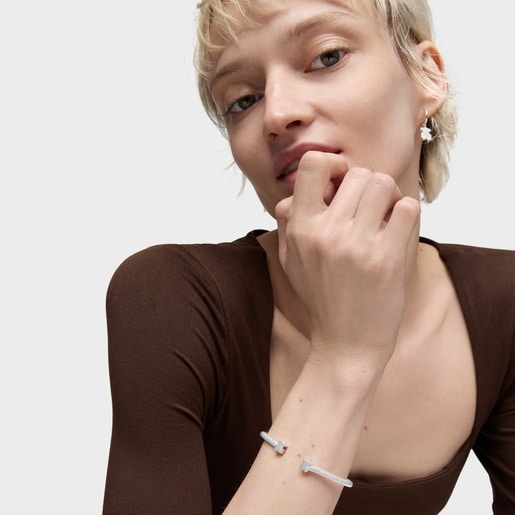 Tous Pulsera esclava de plata motivos oso 7 mm Icon Mesh Envío internacional gratuito