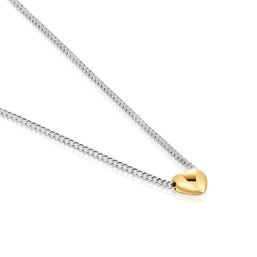 Tous Collar corto corazón bicolor My Other Half En oferta