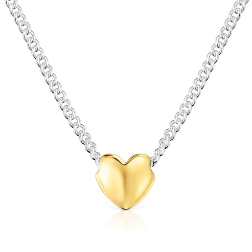 Tous Collar corto corazón bicolor My Other Half En oferta