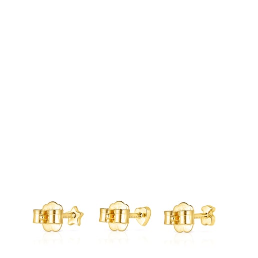 Tous Pack de Pendientes con baño de oro 18 kt sobre plata Cool Joy Grandes ahorros