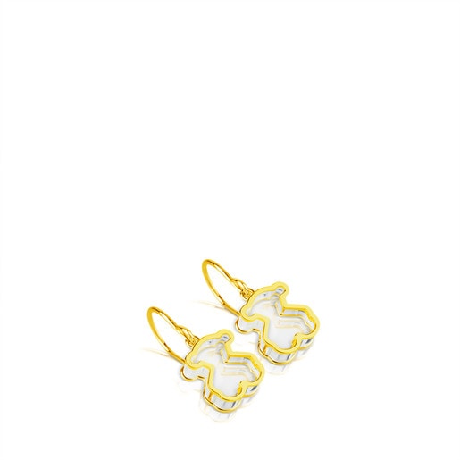 Tous Pendientes con baño de oro 18 kt sobre plata Galaxy Precio ultrabajo