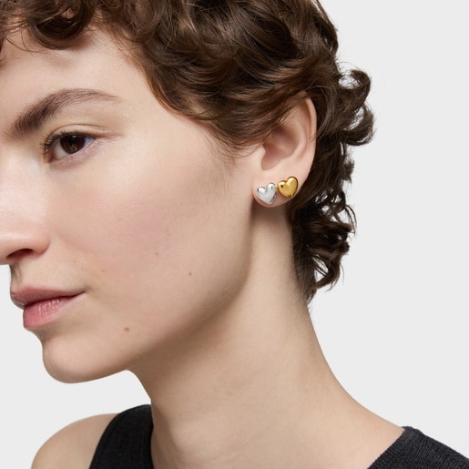 Tous Pack de pendientes de plata corazón Garden Of Love En oferta