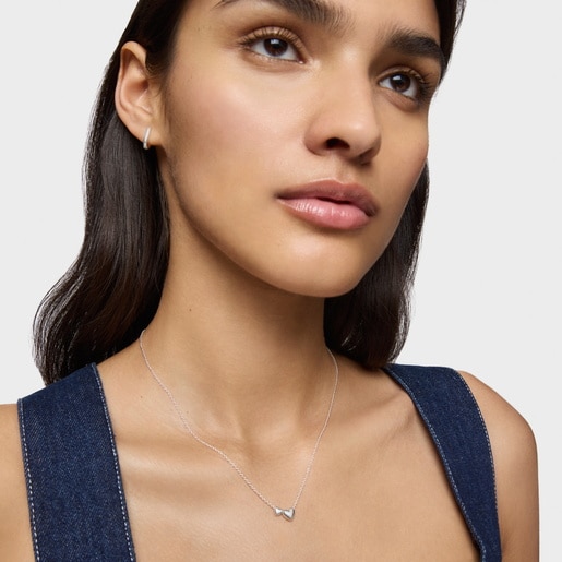 Tous Collar corto de plata motivos corazón Garden Of Love Gran oferta