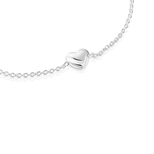 Tous Pulsera cadena de plata motivo corazón Garden Of Love Rebajas baratas