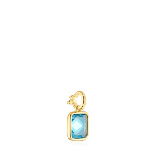 Tous Colgante pequeño con baño de oro 18 kt sobre plata y topacio Medallions Envío gratis