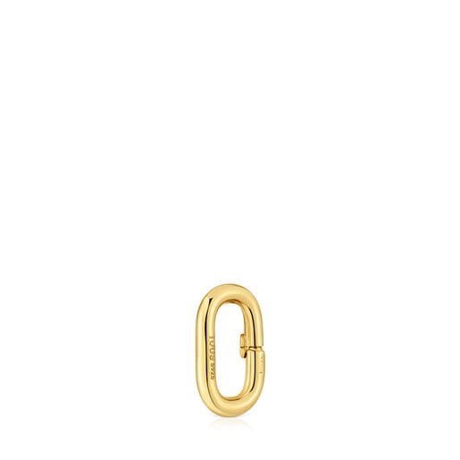 Tous Anilla pequeña con baño de oro 18 kt sobre plata Hold Oval Últimos 2 días