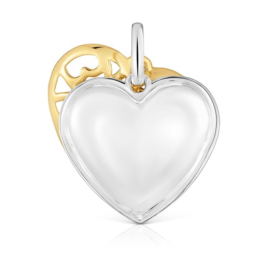 Tous Colgante doble corazón bicolor Medallions Precio de fábrica