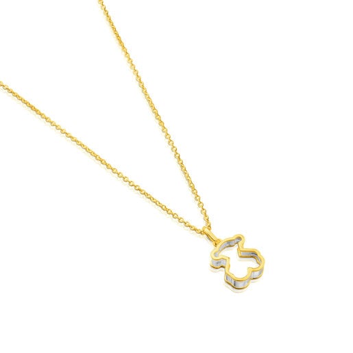 Tous Collar con baño de oro 18 kt sobre plata Galaxy Liquidación