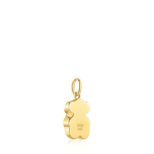 Tous Colgante pequeño con baño de oro 18 kt sobre plata y motivo oso en ónix Icon Color Solo hoy