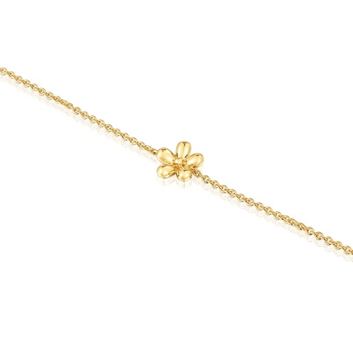 Tous Pulsera cadena con baño de oro de 18 kt sobre plata Daisy Ofertas de temporada