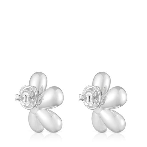 Tous Pendientes flor bicolor y perlas cultivadas 27 mm Daisy Grandes ahorros