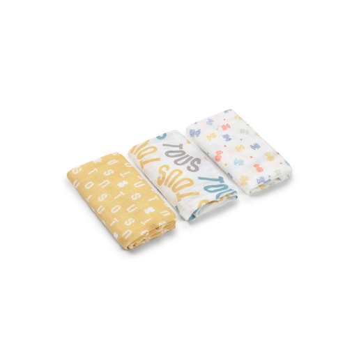 Tous Muselina pack de 3 MMuse multicolor Rebajas