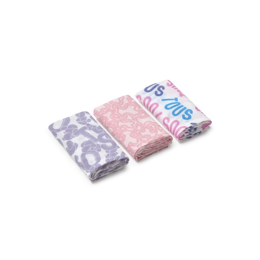 Tous Muselina pack de 3 MMuse rosa En oferta