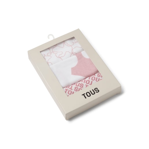 Tous Muselina pack de 3 MMuse rosa Rebajas baratas