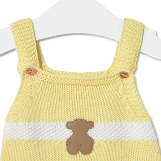 Tous Ranita de punto de bebé Tricot a rayas amarillo Rebajas online