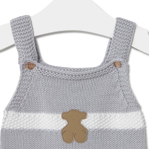 Tous Ranita de punto de bebé Tricot a rayas gris Envío gratis