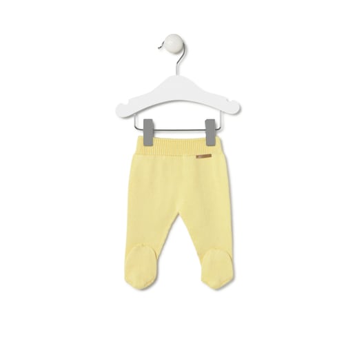 Tous Conjunto de punto de bebé Tricot a rayas amarillo Envío gratis
