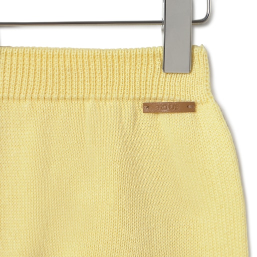 Tous Conjunto de punto de bebé Tricot a rayas amarillo Envío gratis